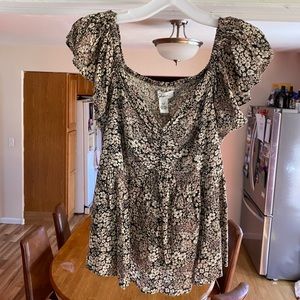 Cute BabyDoll Smock Top